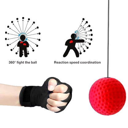 Punching Ball Head-Mounted Fighting Speed Sanda Training Boxing Reflex Ball Home Fitness Exercise Boxing Equipment Accessories